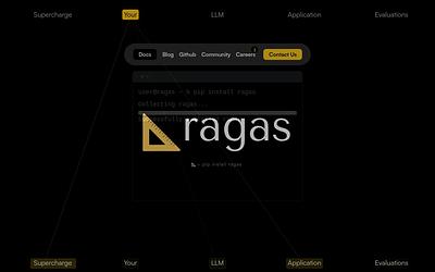 Screenshot of RAGAS webpage