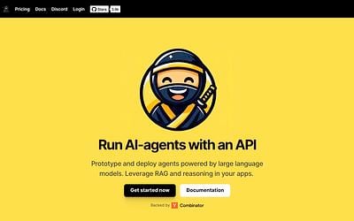 Screenshot of Superagent webpage