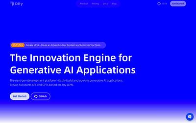 Screenshot of Dify webpage