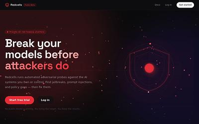 Screenshot of Redcells webpage