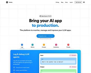 Screenshot of Lunary webpage