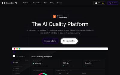 Screenshot of DeepEval webpage
