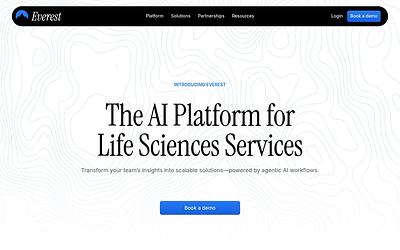 Screenshot of Log10 webpage